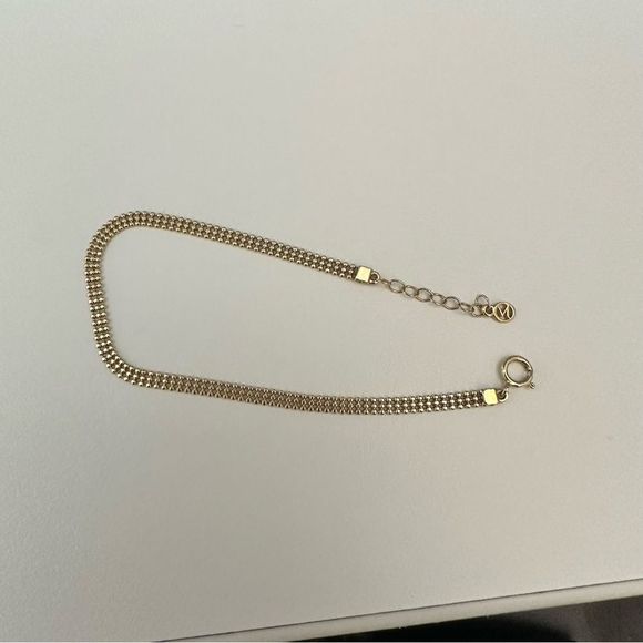 Mejuri Triple Bead Gold Chain Bracelet - 14k yellow gold - Picture 6 of 8